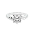 thumbnail image 4 of IGI Certified 2 Carat Cushion Shape Lab Grown Diamond Engagement Ring | 14K White Gold | Seraphina Twist Prongs Solitaire Diamond Ring | FG-VS1-VS2 Quality Friendly Diamonds, 4 of 6