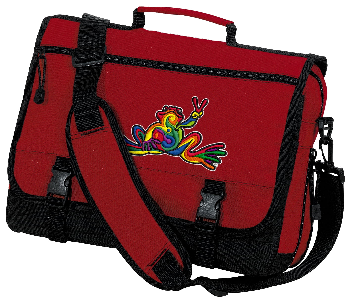 Peace Frog Laptop Messenger Bag 