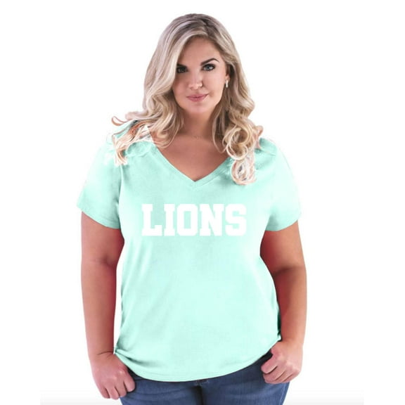 IWPF - Women's Plus Size V-neck T-Shirt - Lions