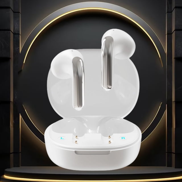 Auriculares inalámbricos Mini Earbuds Auriculares Bluetooth 5.3 Auriculares Bluetooth Auriculares ligeros con micrófono y estuche de carga Pantalla para TV Teléfono PC Portátil Auriculares Bluetooth
