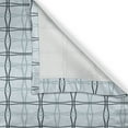 thumbnail image 5 of Ambesonne Blue Grommet Curtain, Square Wavy Lines Patterns, 50" x 108", Almond Green Slate Blue, 5 of 6