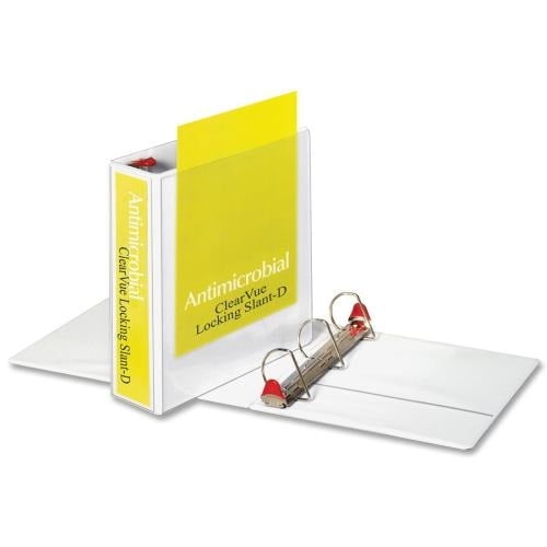 Cardinal Locking Slant-D ClearVue Binder 3' Binder Capacity - Letter - 8 1/2' x 11' Sheet Size - 725 Sheet Capacity - 2 29/32' Spine Width - 3 x D-Ring Fastener(s) - 2 Inside Front & Back Pocket(s)