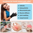 thumbnail image 3 of Finger Arthritis Compression Hand Ice Pack Gloves for Pain Relief, Adjustable, 3 of 5