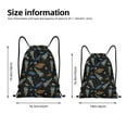 thumbnail image 5 of Yiaed Space Rocket Print Drawstring Bags Drawstring Backpack Bulk String Back Pack Gym Sport Bag-Small, 5 of 5