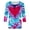 Multicolor, variant on Tie Dye Heart Graphic T Shirt Women Valentines Shirt Cute Pattern 3/4 Sleeve Tops Spring Crewneck Tees