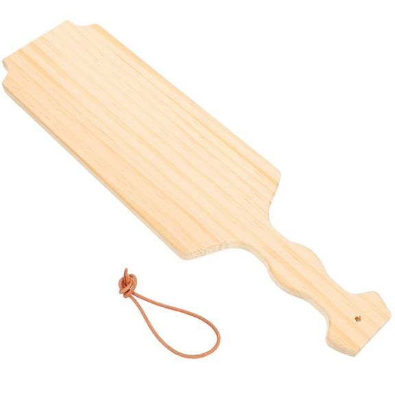 FRCOLOR Beige Wooden Paddle for Crafts Perfect for DIY Decoration and Art Projects Size 12 Inch