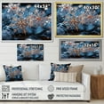 thumbnail image 4 of Designart "Snowflake Tranquility at Sunrise IV" Landscapes Framed Wall Art - Traditional Blue Winter Landscape Bedroom Framed Canvas Wall Art, 4 of 6