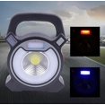 thumbnail image 4 of 30w Rechargeable Portable Handheld, Work Light Camping Light, White Light + Red And Blue Flashing Light Warning Function (1 Piece, Black), 4 of 5