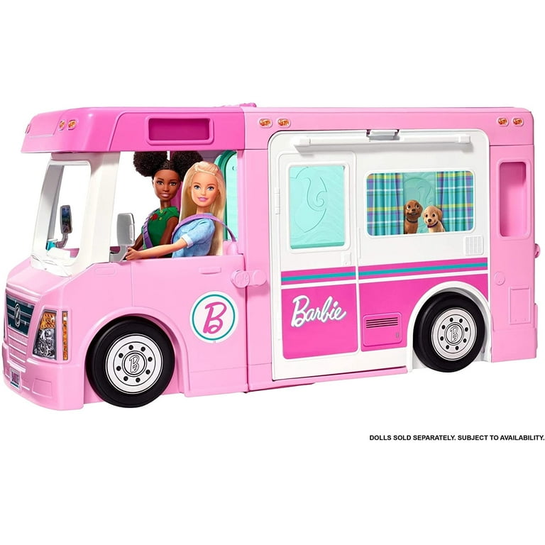 Barbie Camper Playset, 3-in-1 DreamCamper with Pool 50