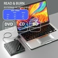 thumbnail image 3 of Portable External Bluray Drive with Bag USB 3.0 Type-C BD DVD CD-RW Burner Writer Reader ,Wide Compatibility, 3 of 5