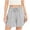 *Gray, variant on Women's Gingham Drawstring Shorts , Curved Hem Summer Shorts For Women , Ladies' Lightweight Plaid Shorts with Pockets,Gray,S-3XL