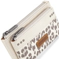 thumbnail image 4 of Wrangler Women's Large Minimalist Phone Wallet Stylish Double Zipper Cash Wallet with RFID Protection for Ladies, Beige, 4 of 7