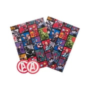 Boys Superhero Wrapping PresNok Paper - Marvel Hero Wrapping Paper - Boys Marvel The Avengers Blue Wrapping Paper Sheets - Wrapping Paper for Kids - Wrapping Paper for Boys