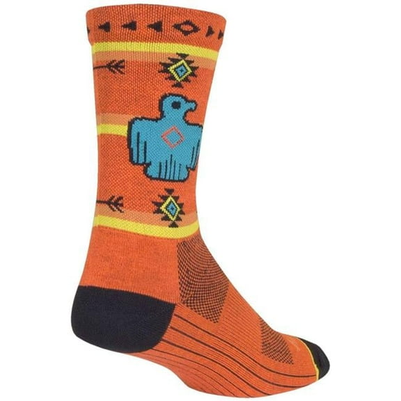 Sockguy 272104 6 in. Cycling & Running Socks, Thunderbird - Small & Medium