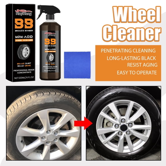 Rayhong Car Wheel Cleaner, Car Tire Retread Rust Removal Polishing Stain Remover