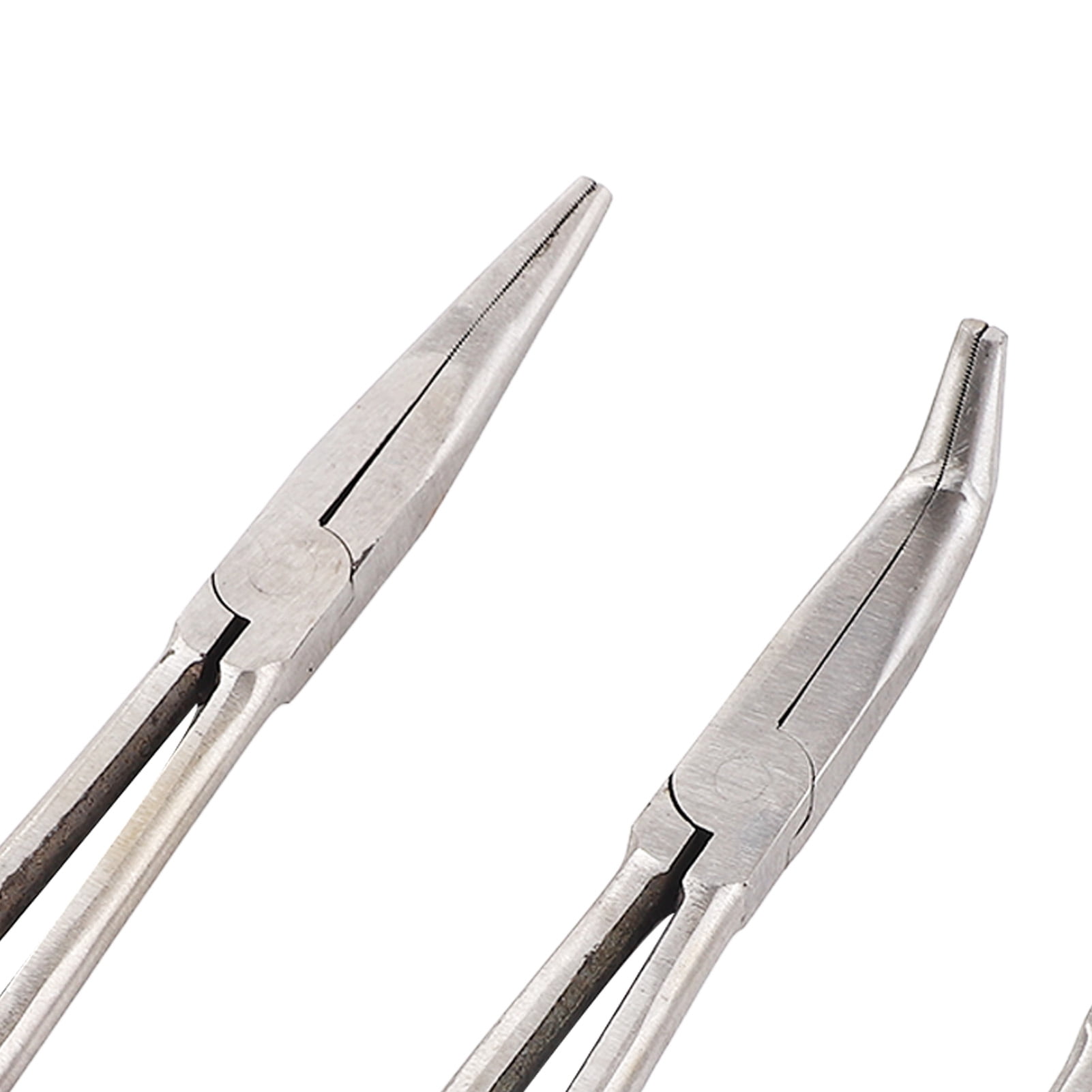 Yajisi 3-Piece 11-Inch Extra Long Needle Nose Pliers Set (Straight, 45 & 90 Degree Angle), Steel Long Reach Pliers for Home Repair, Auto & Crafting (11 in / 27.9 cm)