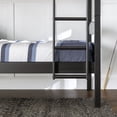 thumbnail image 3 of Walker Edison Transitional Wood Twin-over-Twin Bunk Bed Frame, Black, 3 of 19