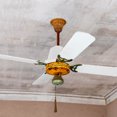 thumbnail image 4 of OULII White Plastic Ceiling Fan Bottom Canopy Kit Decorative Cover for Home Use, 4 of 8