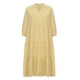 thumbnail image 4 of Robes pour Femmes Été 2024, Robe Décontractée à Manches Courtes, Col en V, Mi-Mollet, 50 % de Réduction!, 4 of 6