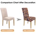 thumbnail image 7 of Colorful Retro Paisley Bohemian Dining Chair Covers 4 Pack Vintage Floral Ethnic Pattern Washable Polyester Stretch Slipcovers Removable Protector for Elegant Decor, 7 of 7