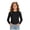 Black, variant on Faraee Toddler Girls Ribbed Long Sleeve Shirts 5t 6t 7t Stretchy Crew Neck Basic Tee Tops Kids Solid Color Soft Slim Fit Casual Blouse