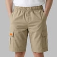 thumbnail image 4 of Uniform Shorts for Boys Pull-on Shorts with Elastic Waist Hiking Cargo Shorts Boy Shorts Size 11-12 Years, 4 of 8
