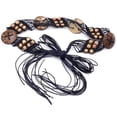 thumbnail image 4 of AWASD Wax Rope Hand Woven Belt for Women Bohemian Style Women's Belt Wide Waist Fashion Stretch Belt Fashionable Macrame Belt Festival Casual Beach Belt Vintage Handmade Waist Belt, 4 of 4