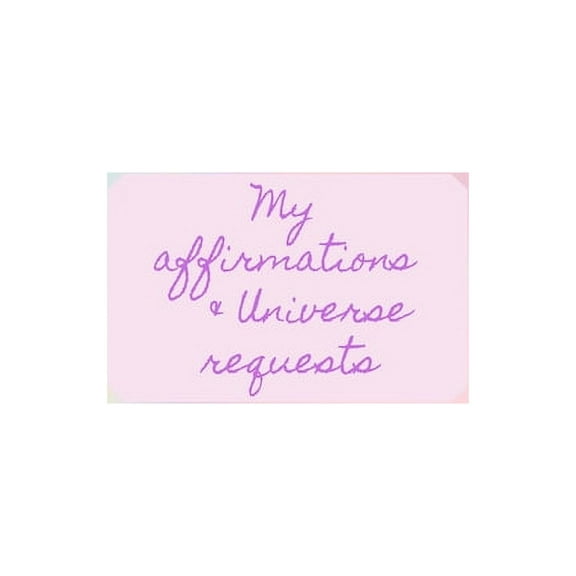 My Affirmations & Universe Requests: Record & track your daily affirmations and sending out request to the universe. Multi colour pastel swirl design (Paperback)