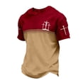 thumbnail image 2 of White T Shirts for Men Cotton Soft Breathable Round Neck Streetwear Tee Tops Cool Basic Tees Undershirts for Men, 2 of 4