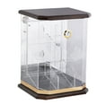 thumbnail image 3 of Franklin Wood Acrylic Display Cigar Humidor w/ 6 Bins & Hydrometer - Rich Solid Wood Top & Base - Capacity: 150, 3 of 8