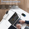 thumbnail image 2 of Estación de carga Power Strip GLCON de sobremesa con 4 enchufes, 2 of 9