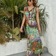 thumbnail image 6 of Tiki Hut Vintage Retro Art Dress Summer Street Style Bohemia Long Dresses Female Sleeveless Printed Maxi Dress, 6 of 9