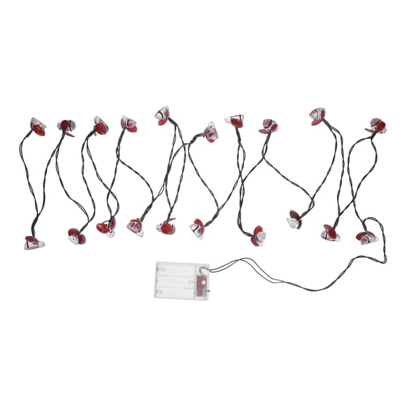 Luxshiny 1Set Red Hanging Light String LED Lamps Creative Festival Lights for Indoor Outdoor Christmas Decor
