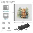 thumbnail image 3 of Bear Christmas Trees Scarf Beach Blanket Outdoor Picnic Blanket 78"x 78" Waterproof Foldable for Beach Camping Travel Hiking Grass Lawn Park, 3 of 5