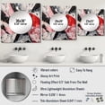 thumbnail image 4 of Designart "Marble Whispers Red and Black II" Abstract Marble Red Large Square Mirror - Square Bedroom Mirror Printed Wall Decor - Modern Square Printed Wall Mirror Art, 4 of 5