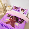 thumbnail image 2 of Castle Fairy Black Kawaii Princess Duvet Cover Queen,Angel Bow Art Queen Bedding,Purple,Pink Reversible,1 Duvet Cover and 2 Pillowcases, 2 of 6