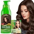 thumbnail image 3 of (5 pack) Herbishh Dark Brown Color Shampoo for Gray Hair, Permanent Hair Colour, Men & Women (500 ml), 3 of 9