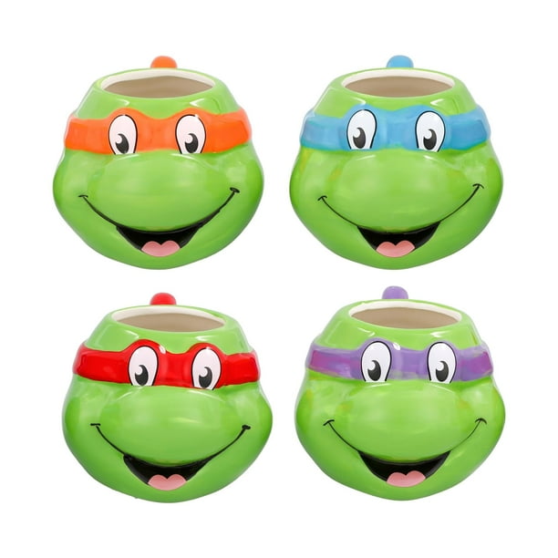 Taza Silver Buffalo Nickelodeon TMNT esculpida en 3D, 680 ml