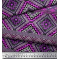 thumbnail image 2 of Soimoi Poly Georgette Fabric Geometric Southwestern Print Fabric by the Yard 42 Inch Wide, 2 of 3
