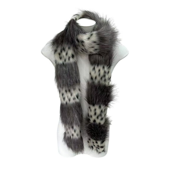 Stylish Leopards Fleeces Scarf Soft Unisex Winter Neckwear Versatiles As Fashion Shawl For Casual Or Holiday Outfits
