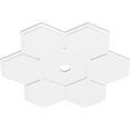 thumbnail image 2 of 38"OD x 3"ID x 13 1/4"C x 1"P Daisy Architectural Grade PVC Contemporary Ceiling Medallion, 2 of 11