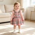 thumbnail image 7 of Duqingm Girls Clothes Ruffled Long Sleeve Top and Plaid Skirt 2PCS Set Fall Winter Girls Outfits Size 9Months-3Years (Pink,12-18 Months), 7 of 7
