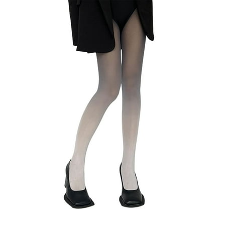 

Women Gothic Punk Ultra Thin Velvet Pantyhose Harajuku Japanese Style Lolita Gradient Candy Colored Tights Stretchy Night Club Party Stockings Bottoming Hosiery