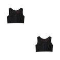 thumbnail image 3 of Minnieouse Chaleco moldeador de senos, camiseta sin mangas estirable, ropa interior elástica Trans para el pecho, ropa transpirable reforzada con Negro METRO 2piezas, 3 of 6