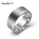 thumbnail image 5 of Anillo de acero inoxidable de 8mm para hombre, anillos de anzuelo, banda de pesca, bucle, estilo Simple, accesorio de moda, regalos de joyería Ropa, zapatos y accesorios Miscelánea color acero once Qarigey AP014749-05, 5 of 6