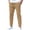 9a# Khaki, variant on Men's Stretch High Multi Pockets Durable Pants Men Comfy Lightweight Drawsting Work Hiking Elastic Waist Stretch Comfy Work Dress Pants Black L