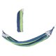 thumbnail image 5 of Hamaca portátil para acampar, ligera, para viajes al aire libre, con barra esparcidora de madera dura, color azul con rayas de colores, 5 of 5