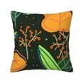 thumbnail image 1 of Square Throw Pillow Covers with Core, Cartoon Plant Leaf Doodle Pillows for Sofa Beds, 16" x 16" Multicolor, 1 of 9