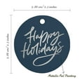 thumbnail image 6 of Inkdotpot Silver Foil Paper Hang Tags Happy Holiday Favor Tags 100 Pieces, 6 of 7