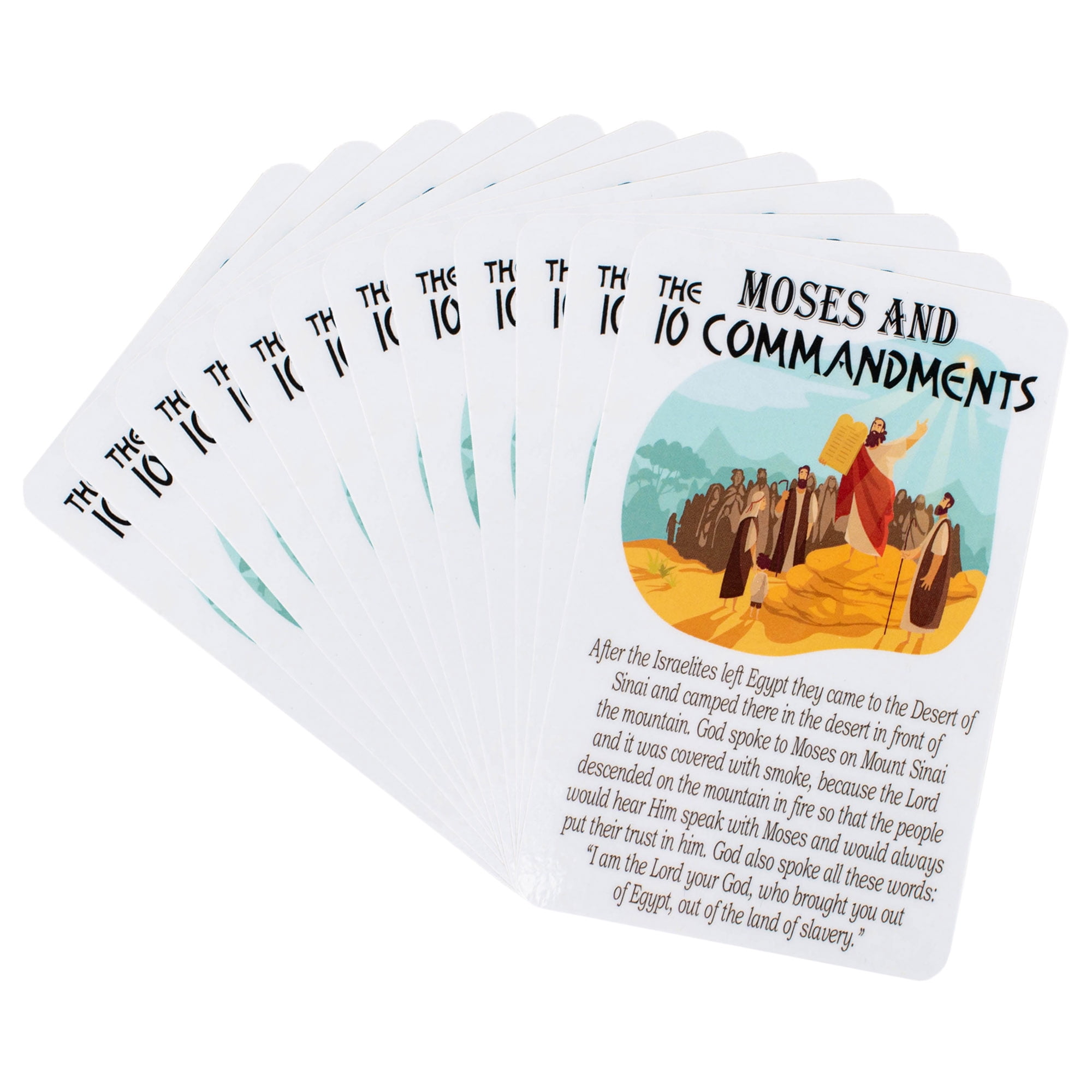 Moses 10 Commandments White 3 5 X 2 5 Cardstock Keepsake Bookmarks Pack Of 12 Walmart Com Walmart Com